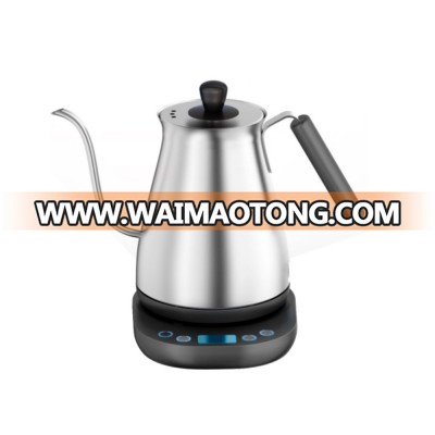 New Lead Free Stainless Steel Slim Gooseneck Pour Over Drip Electric Coffee Tea Kettle